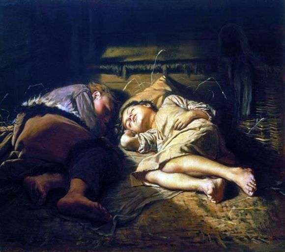Описание картины Василия Перова «Спящие дети»