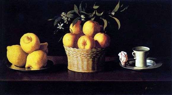 Описание картины Франсиско де Сурбарана «Натюрморт с лимонами и апельсинами»