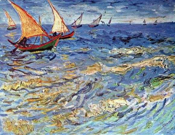 Описание картины Винсента Ван Гога «Море в Сент Марье»