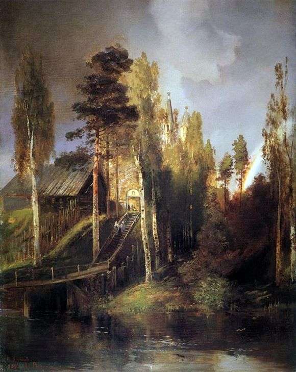 Описание картины Алексея Саврасова «У ворот монастыря»