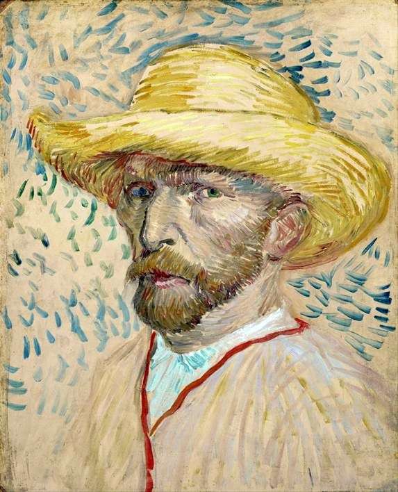Описание картины Винсента Ван Гога «Автопортрет в соломенной шляпе»