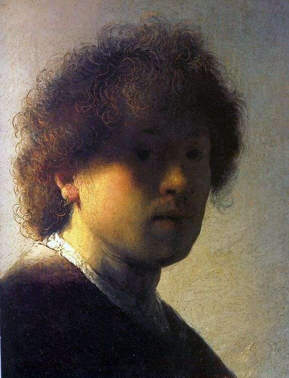 Описание картины Рембрандта «Автопортрет в молодости»