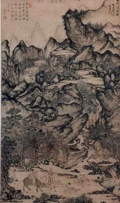 Описание картины Вана Мэна «Переселение Жичуана»