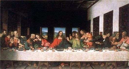 Описание картины Леонардо да Винчи Тайная вечеря