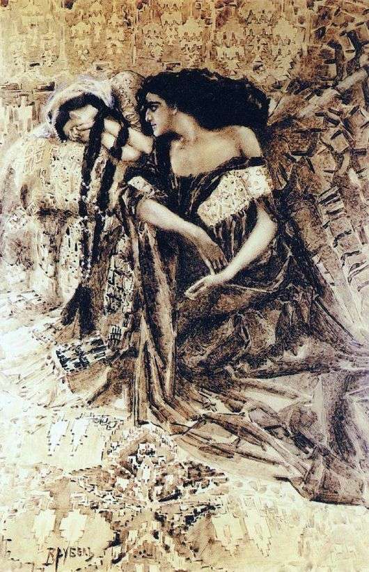 Описание картины Михаила Врубеля «Тамара и Демон»