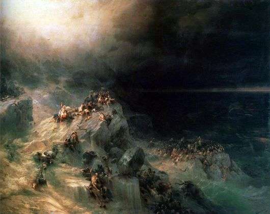 Описание картины Ивана Айвазовского «Всемирный потоп»