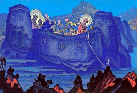 Описание картины Николая Рериха «Труды Богоматери»