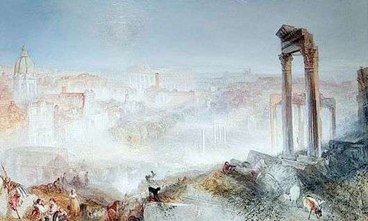 Описание картины Уильяма Тернера «Современный Рим. Кампо Ваччино»