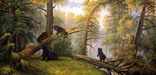Описание картины Ивана Шишкина «Утро в сосновом лесу»