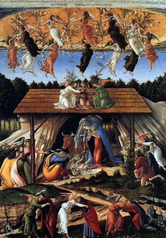 Описание картины Сандро Боттичелли «Мистическое Рождество»