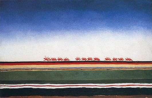 Описание картины Казимира Малевича «Красная конница»