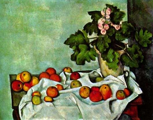 Описание картины Поля Сезанна «Натюрморт с фруктами»