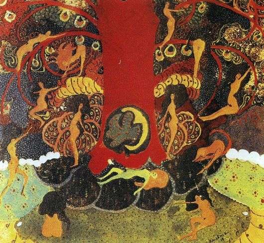 Описание картины Казимира Малевича «Дуб и дриады»