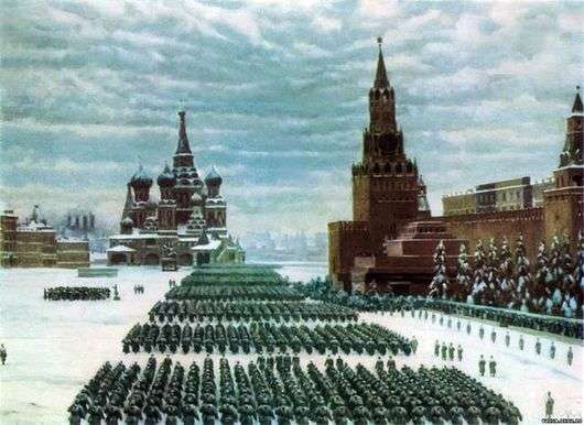 Описание картины Константина Юона «Парад на Красной площади»