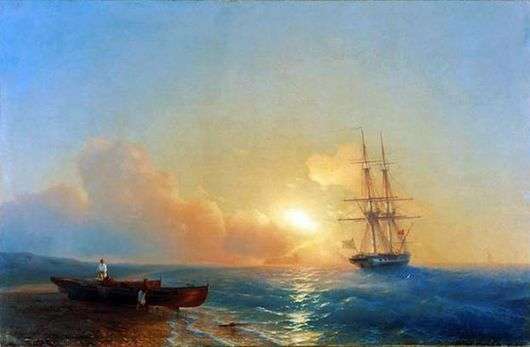 Описание картины Ивана Айвазовского «Рыбаки на берегу моря»