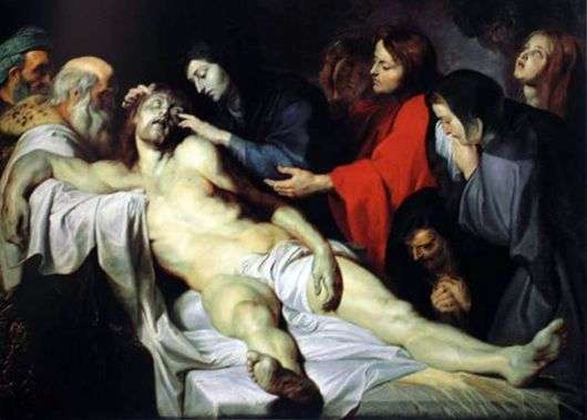 Описание картины Питера Рубенса «Оплакивание Христа»