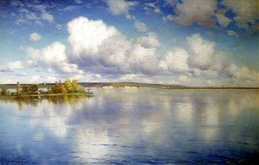 Описание картины Константина Крыжицкого «Озеро»