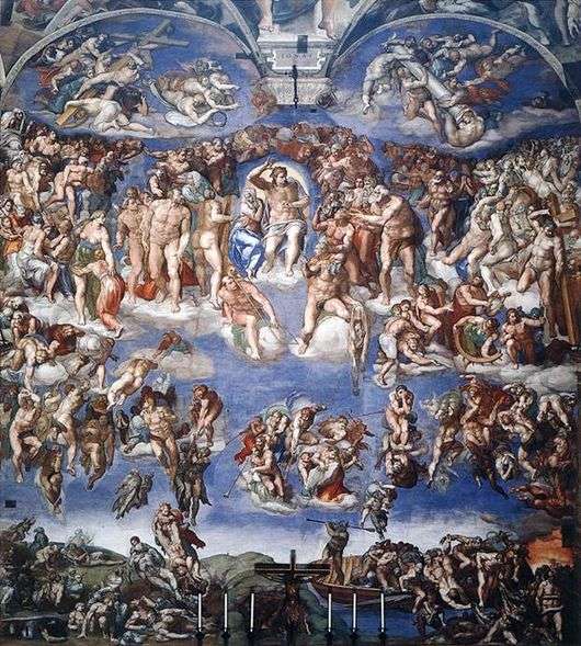 Описание картины Микеланджело «Страшный суд»