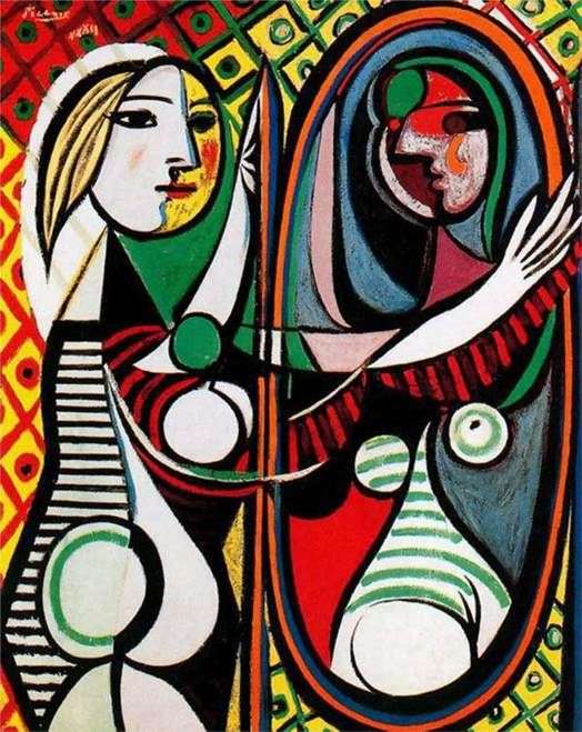 Описание картины Пабло Пикассо «Девушка перед зеркалом»