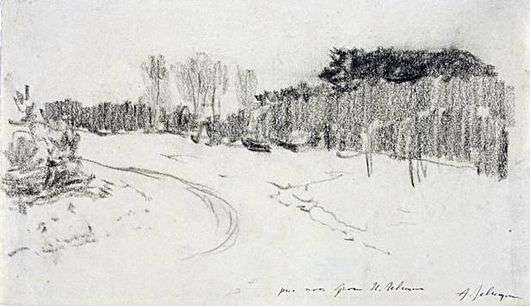 Описание картины Исаака Левитана «Зимняя дорога в лесу»