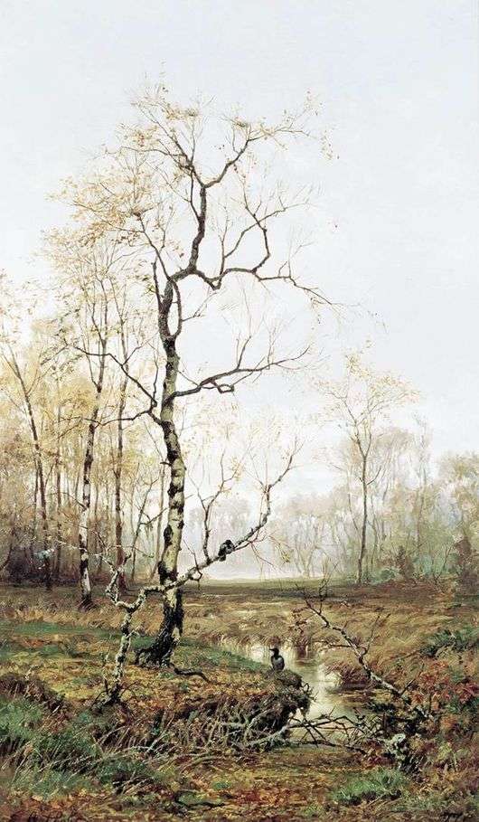 Описание картины Ефима Волкова «В лесу. По весне»