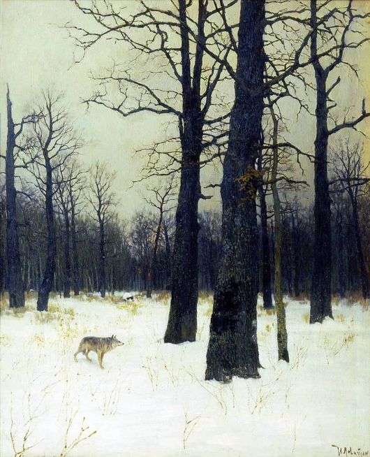 Описание картины Исаака Левитана «Зимой в лесу»