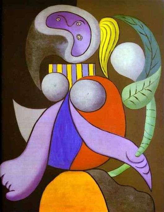 Описание картины Пабло Пикассо «Женщина с цветком»