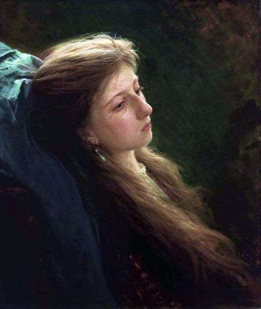 Описание картины Ивана Крамского «Девушка с распущенной косой»