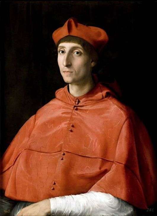 Описание картины Рафаэля Санти «Портрет кардинала»