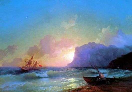 Описание картины Ивана Айвазовского «Море. Коктебельская бухта»