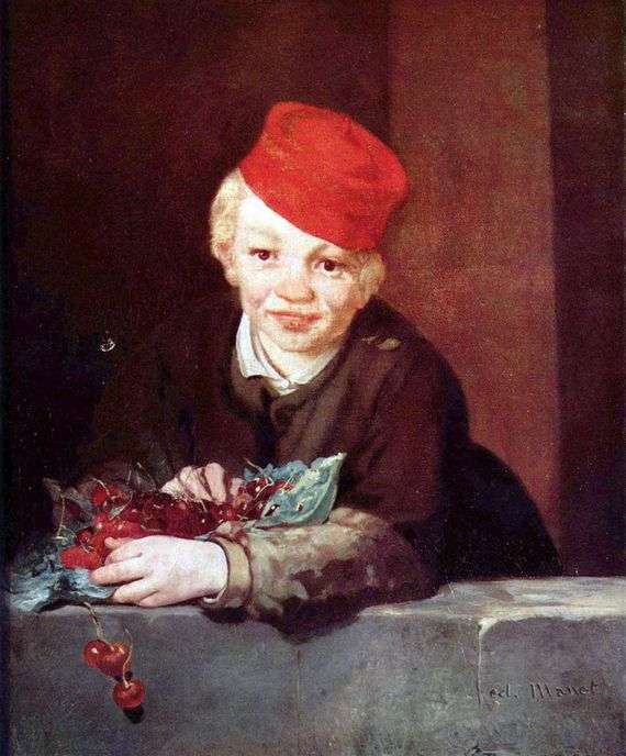 Описание картины Эдуарда Мане «Мальчик с вишнями»