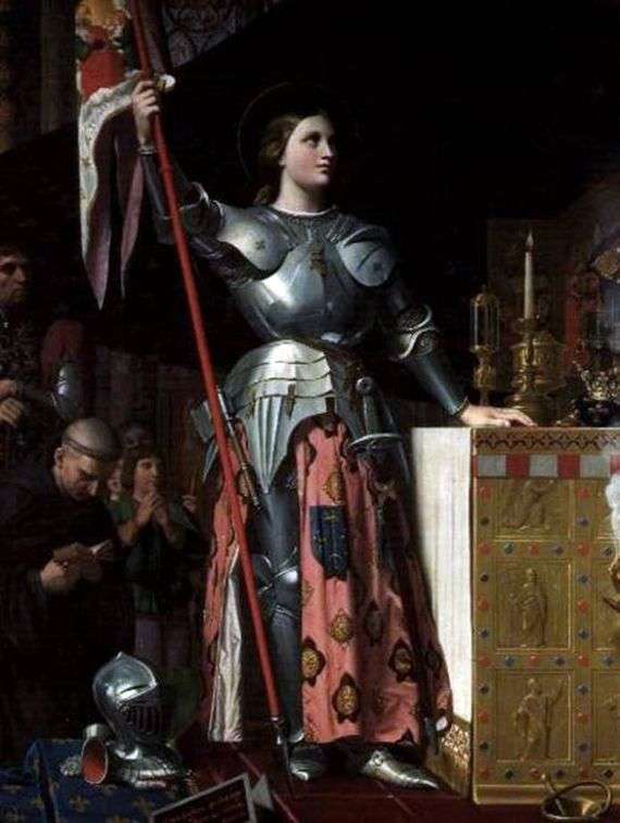 Описание картины Жана Огюста Энгра «Жанна дАрк на коронации Карла 7»
