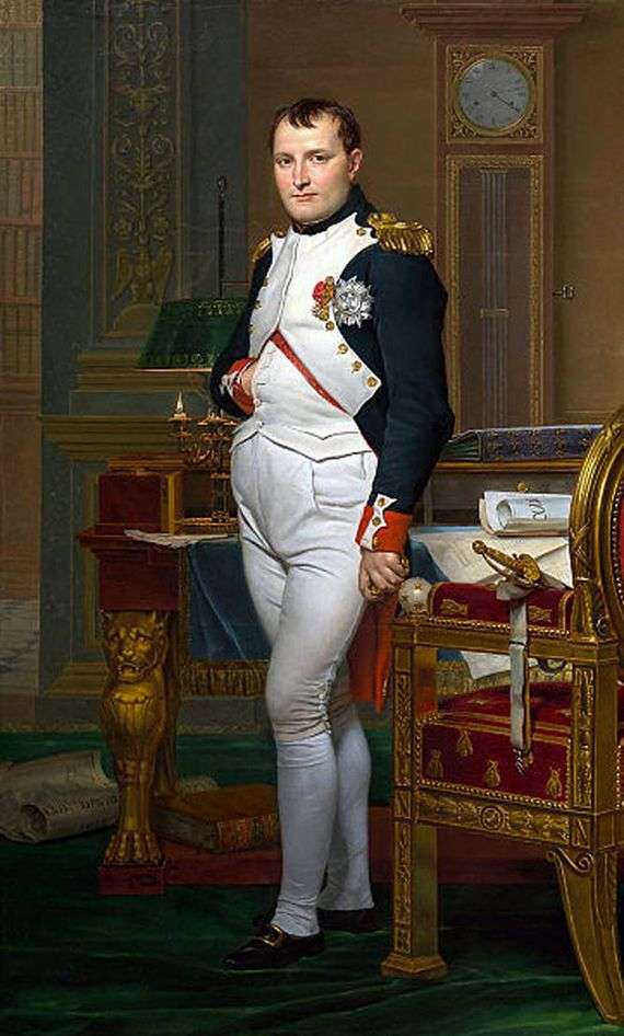 Описание картины Жака Луи Давида «Портрет Наполеона в рабочем кабинете»