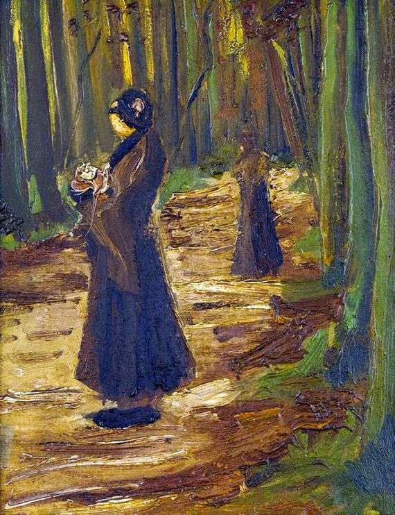 Описание картины Винсента Ван Гога «Две женщины в лесу»