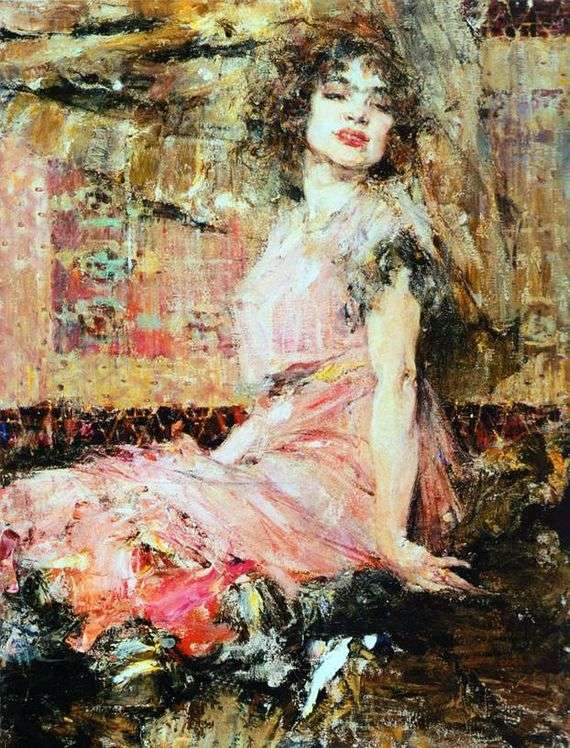 Описание картины Николая Фешина «Дама в розовом»