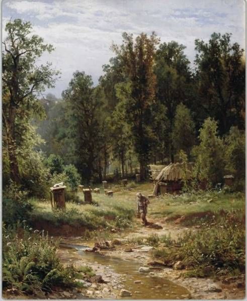 Описание картины Ивана Шишкина Пасека в лесу