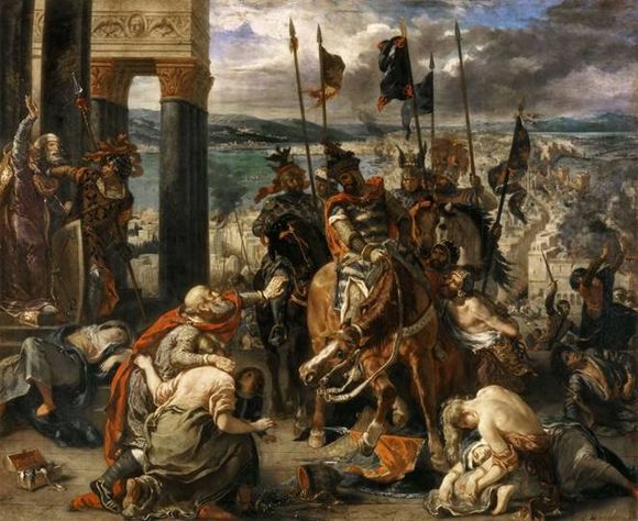 Описание картины Эжена Делакруа Взятие Константинополя крестоносцами