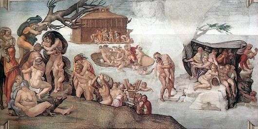 Описание картины Микеланджело Буонарроти Потоп
