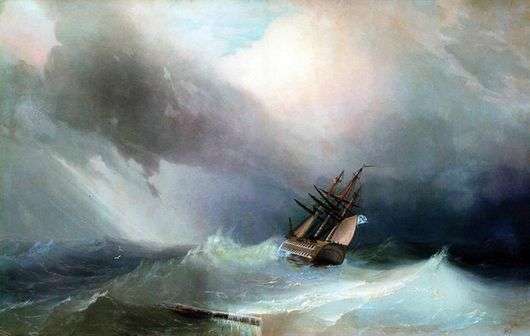 Описание картины Ивана Айвазовского «Буря»