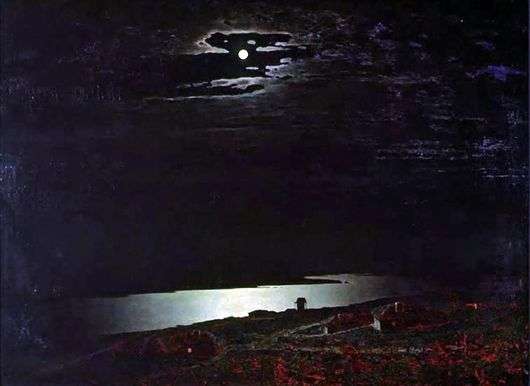 Описание картины Архипа Куинджи «Лунная ночь на Днепре»