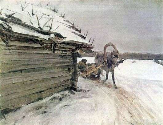 Описание картины Валентина Серова «Зимой»