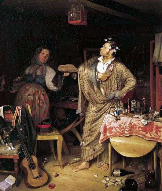 Описание картины Павла Федотова «Свежий кавалер»