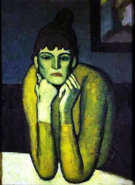Описание картины Пабло Пикассо «Женщина с шиньоном»