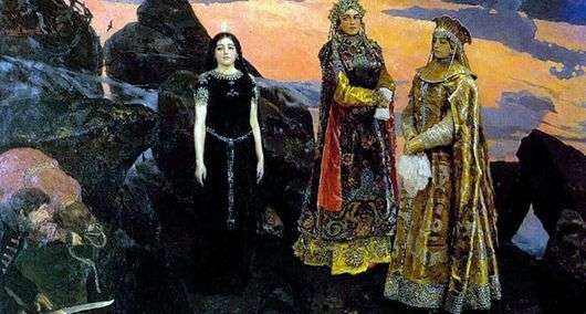 Описание картины Виктора Васнецова «Три царевны подземного царства»