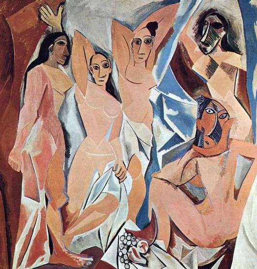 Описание картины Пабло Пикассо «Авиньонские девицы»