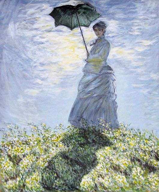 Описание картины Клода Моне «Дама с зонтиком»