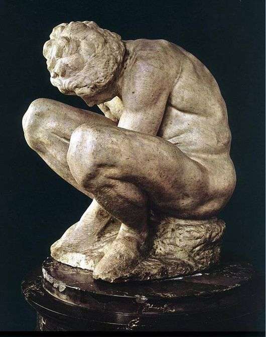 Описание скульптуры Микеланджело Буанарроти «Скорчившийся мальчик»