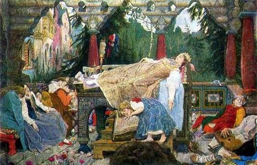 Описание картины Виктора Васнецова «Спящая царевна»